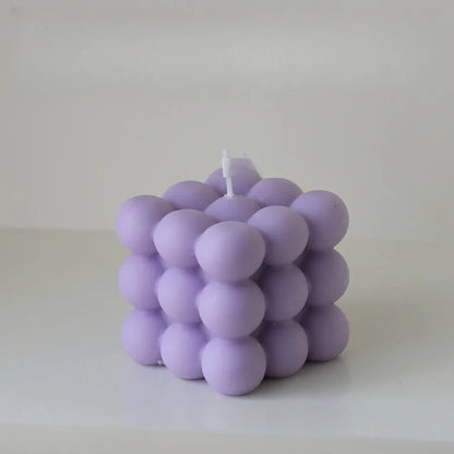 Bubble Cube Candle, Handmade Soy Wax Scented Decor Candle