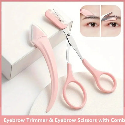 Eyebrow Grooming Set with Razor, Scissors and Comb