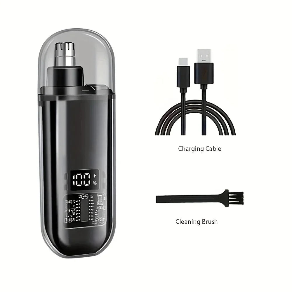 Nose and Ear Hair Trimmer, USB-C Rechargeable Grooming Tool