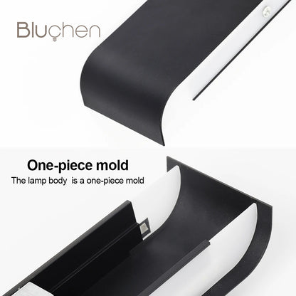 Brushed Aluminum LED Wall Sconce, Up and Down