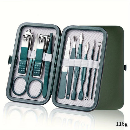 Stainless Steel Manicure Set with Travel Case