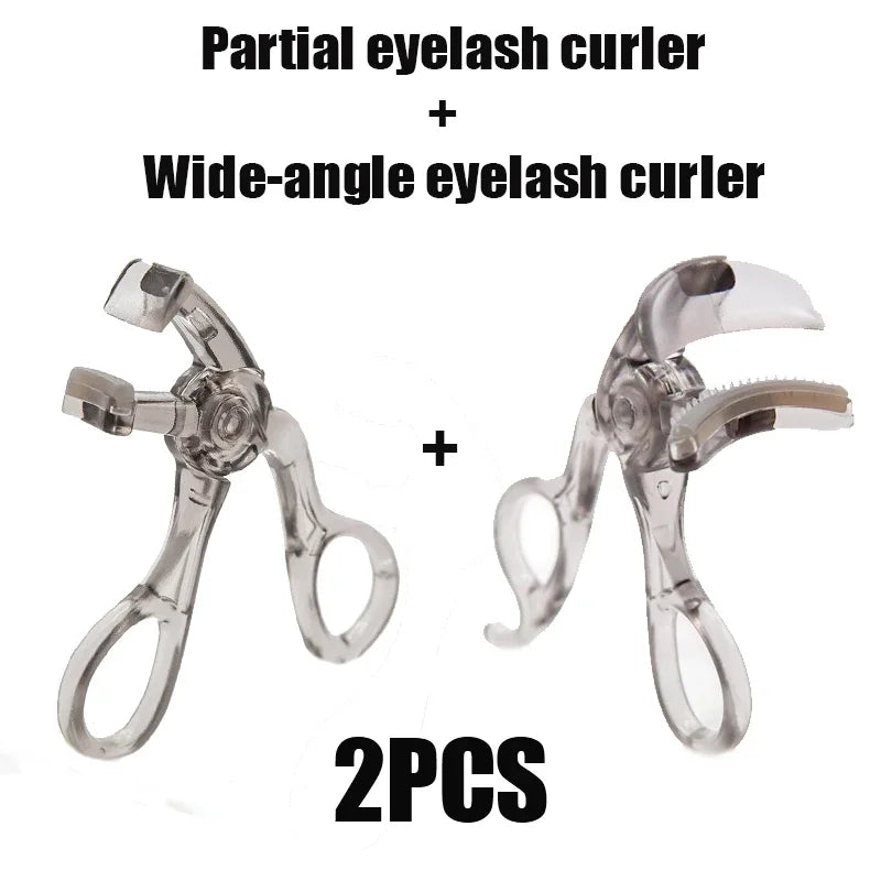 Eyelash Curler with Comb, Dual Clip Wide and Partial Lash Curler