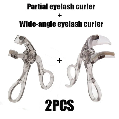 Eyelash Curler with Comb, Dual Clip Wide and Partial Lash Curler
