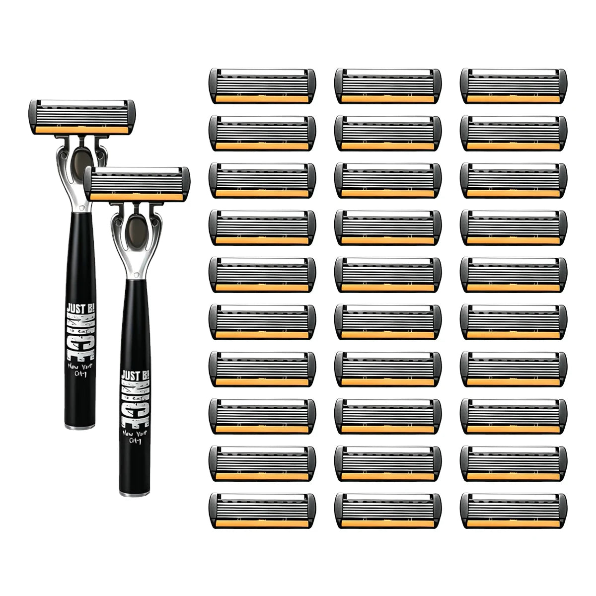 Manual 6-Blade Razor Set with Aloe Strip