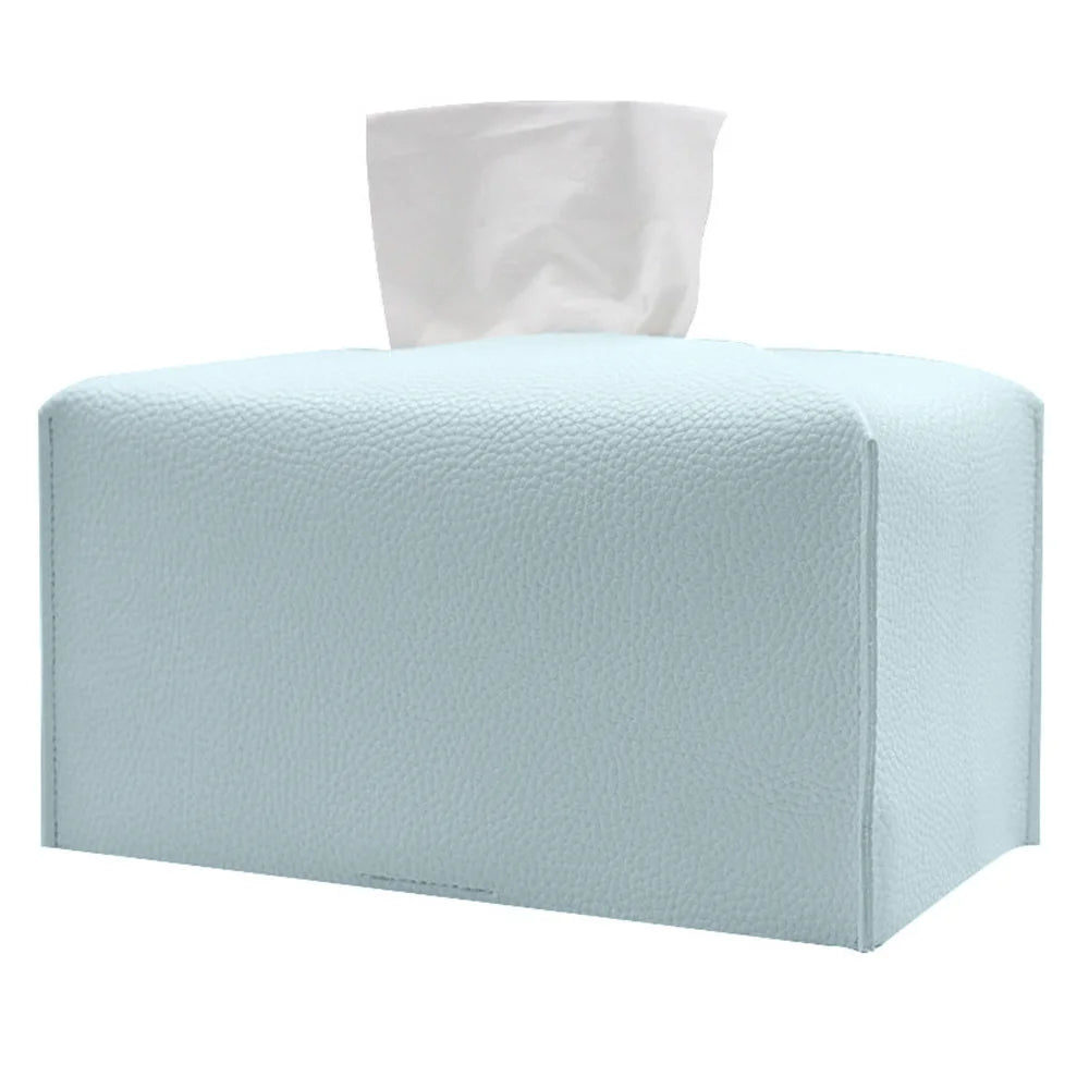 Tissue Box Cover, PU Leather Rectangular Tissue Holder