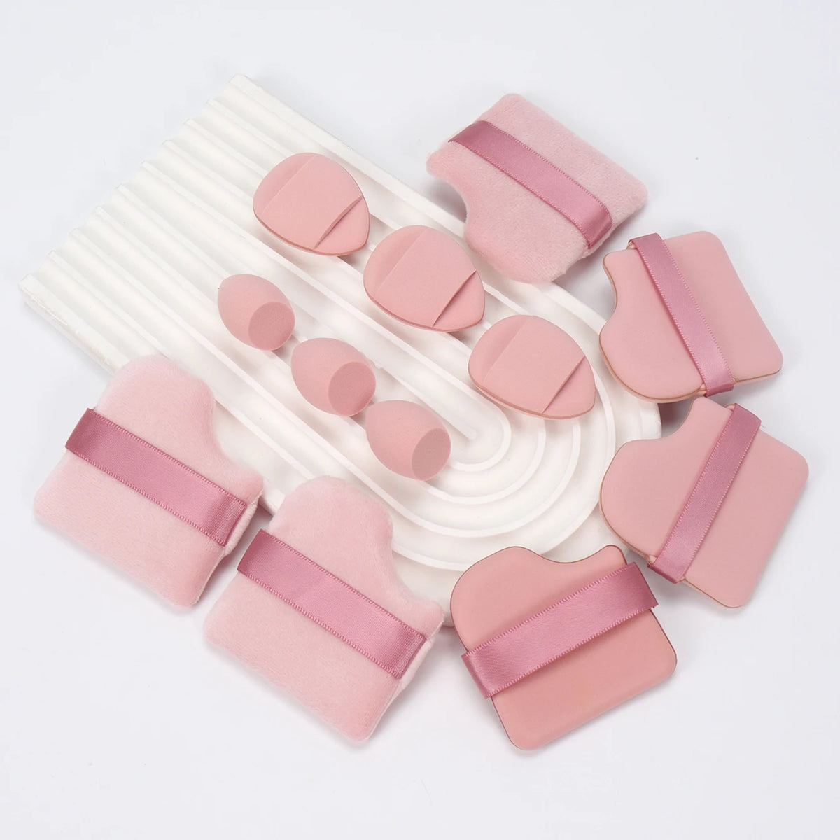 12-Piece Makeup Sponge and Powder Puff Set