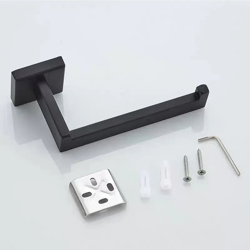 Matte Black Stainless Steel Toilet Paper Holder