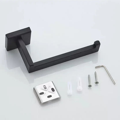 Matte Black Stainless Steel Toilet Paper Holder