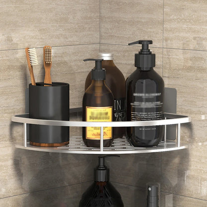 Corner Shower Shelf, No Drill Aluminum Bathroom Caddy