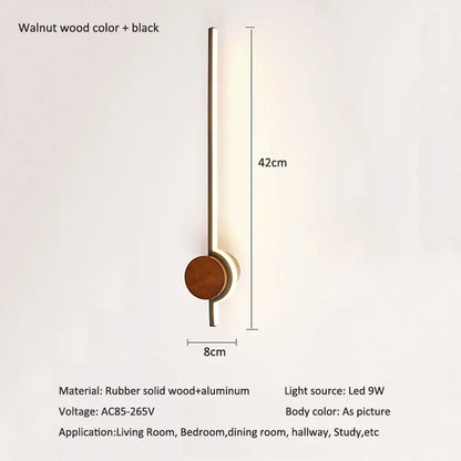 Nordic Bedside LED Wall Lamp, Up and Down Light