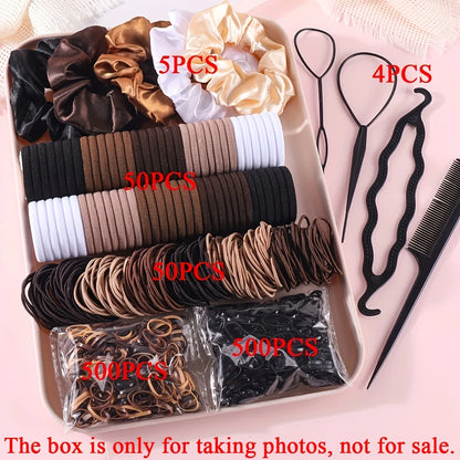 Hair Accessories Set, 1109 Pieces with Scrunchies and Hair Ties