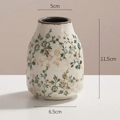 Ice Crackle Ceramic Bud Vase, Handmade Small Flower Vase