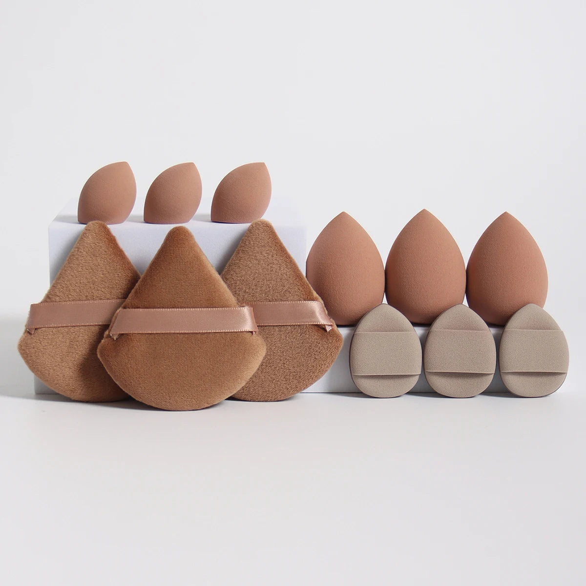 12-Piece Makeup Sponge and Powder Puff Set