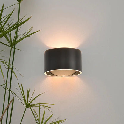 Aluminum Up and Down Wall Lamp, Modern LED Sconce, Black or White