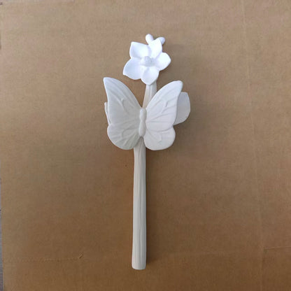 Ceramic Aroma Flower Stem, Handcrafted Scent Diffuser Bloom