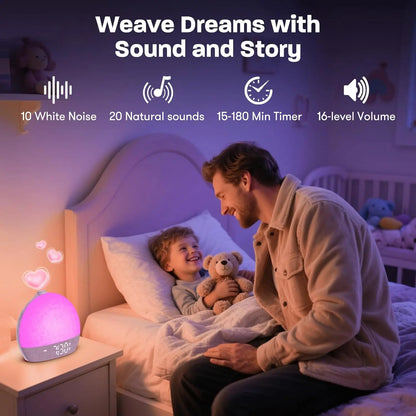 Sunrise Alarm Clock with White Noise and RGB Light
