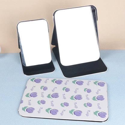 Foldable PU Leather Desktop Makeup Mirror