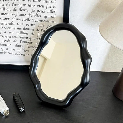 Cloud Wave Folding Desktop Vanity Mirror