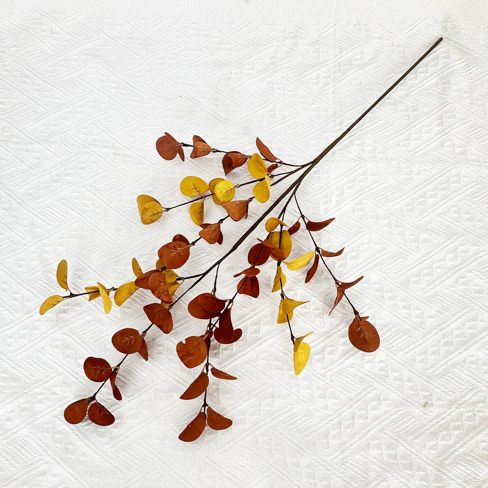 Artificial Eucalyptus Branch, Fall Faux Stem for Vase Decor