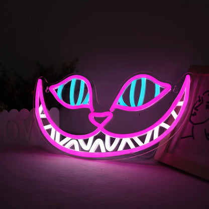 Cat LED Neon Sign, Dimmable USB Acrylic Wall Light for Bedroom