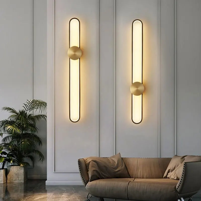 Nordic LED Strip Wall Lamp, Minimalist Up and Down Wall Light