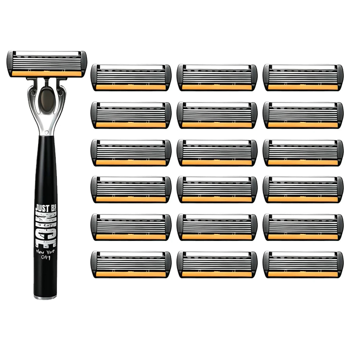 Manual 6-Blade Razor Set with Aloe Strip