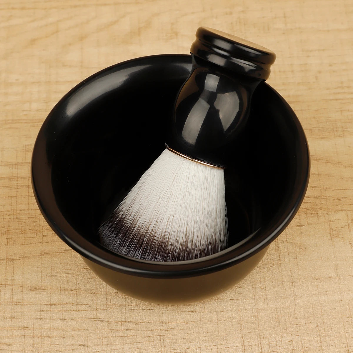 Shaving Brush with Wooden Handle, Dense Bristle Lather Brush