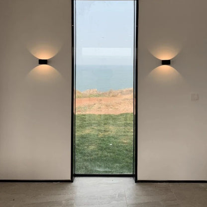 Aluminum Up and Down Wall Lamp, Modern LED Sconce, Black or White