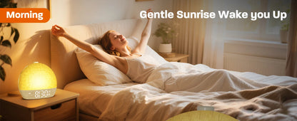 Sunrise Alarm Clock with White Noise and RGB Light