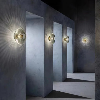 Nordic Retro Glass Wall Lamp, Up and Down Vintage Wall Sconce