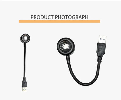 Rainbow Sunset Lamp Projector, USB LED Mood Light for Bedroom