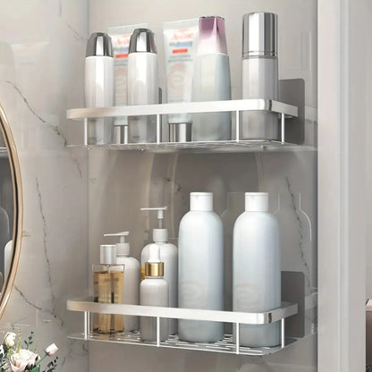 Corner Shower Shelf, No Drill Aluminum Bathroom Caddy