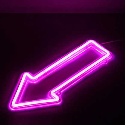 Bow and Arrow LED Neon Sign, 5V USB Wall Light for Bedroom