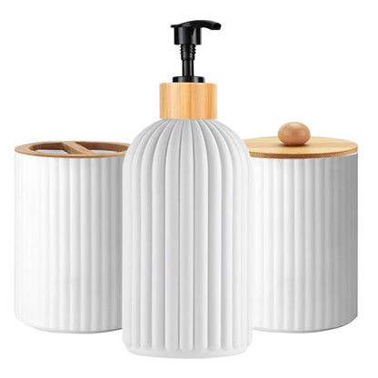 Bathroom Countertop Organizer with Soap Dispenser