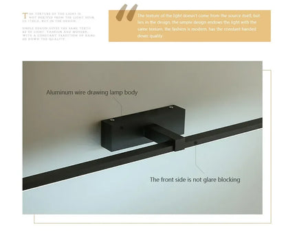 LED Vanity Wall Light, Modern Bathroom Sconce with Acrylic Shade
