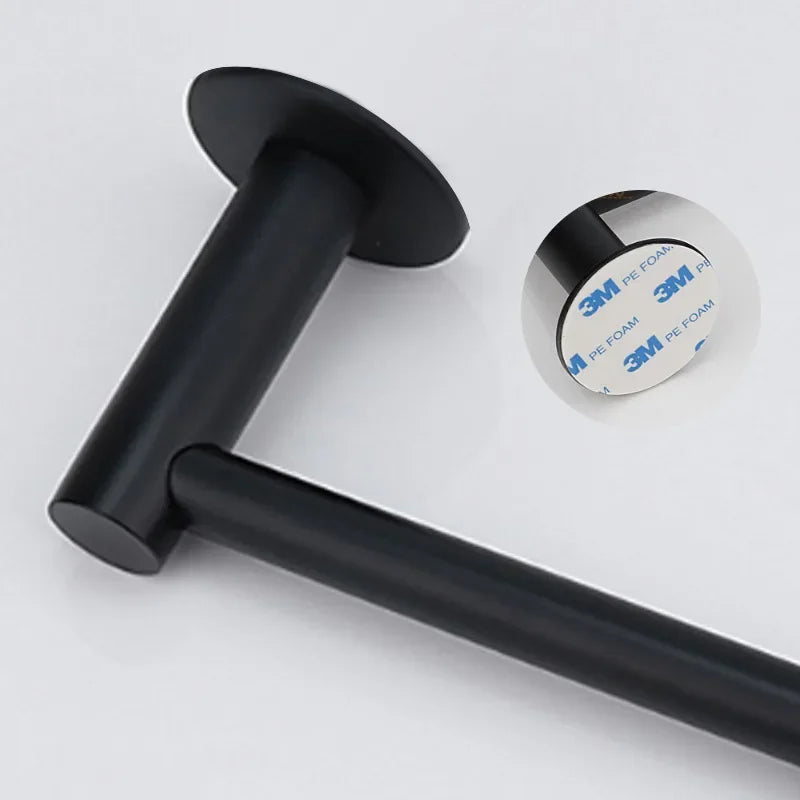 Matte Black Stainless Steel Toilet Paper Holder