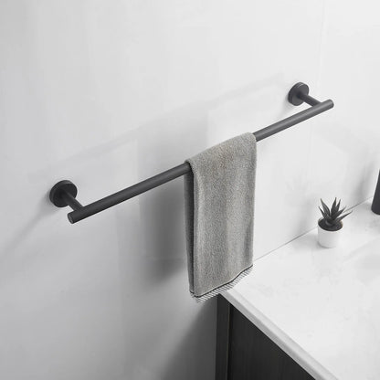 Wall Mounted Towel Bar, Stainless Steel Bathroom Rack, Gold or Black