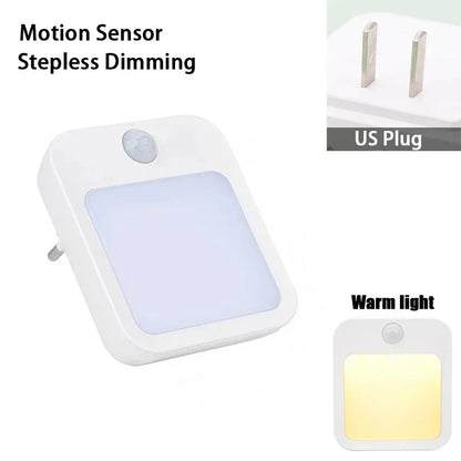 Plug-In Red Night Light with Auto On/Off