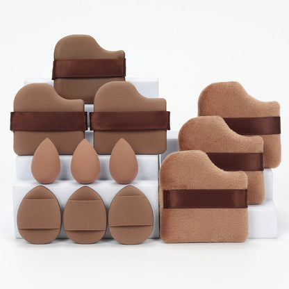 12-Piece Makeup Sponge and Powder Puff Set