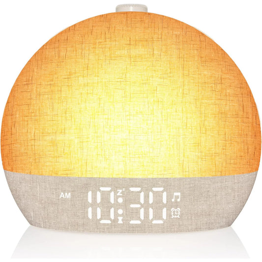 Sunrise Alarm Clock with White Noise and RGB Light