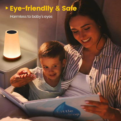 Touch Night Lamp, 13 Color Rechargeable Bedside Light