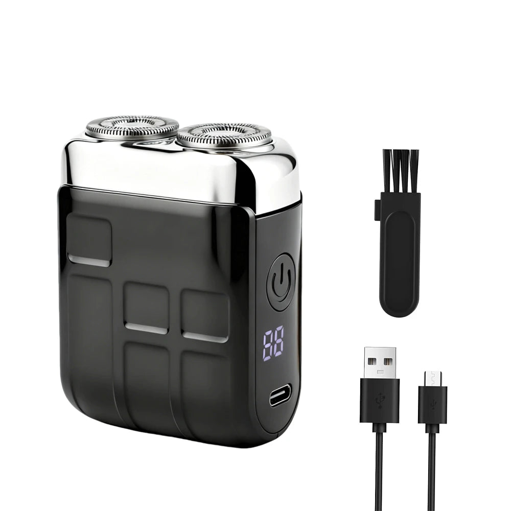 Dual-Head Rechargeable Mini Electric Shaver