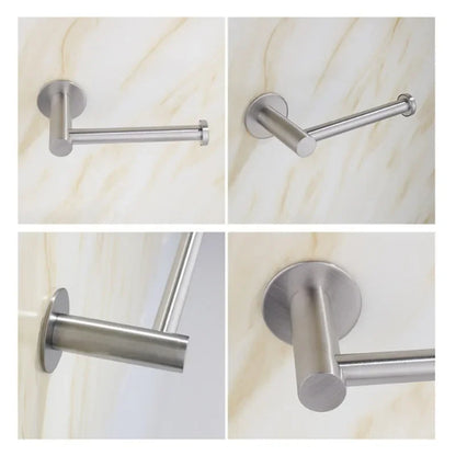 Matte Black Stainless Steel Toilet Paper Holder
