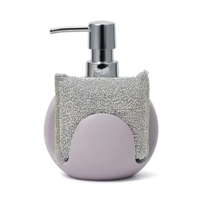 2-in-1 Ceramic Soap Dispenser with Sponge Holder