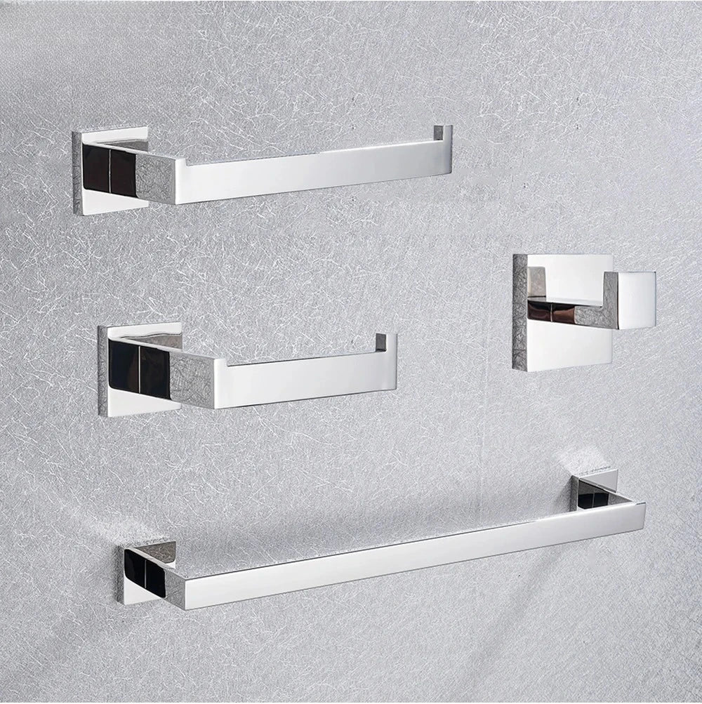 Chrome Stainless Steel Bath Hardware Set