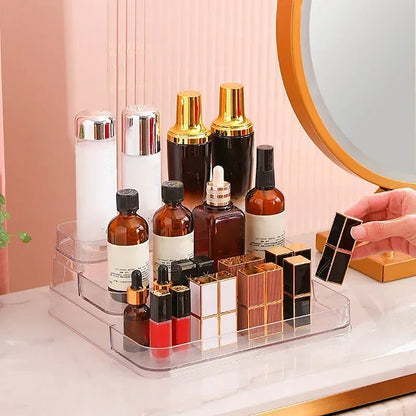 Perfume Organizer Shelf, 3 Tier Clear Skincare Display Stand