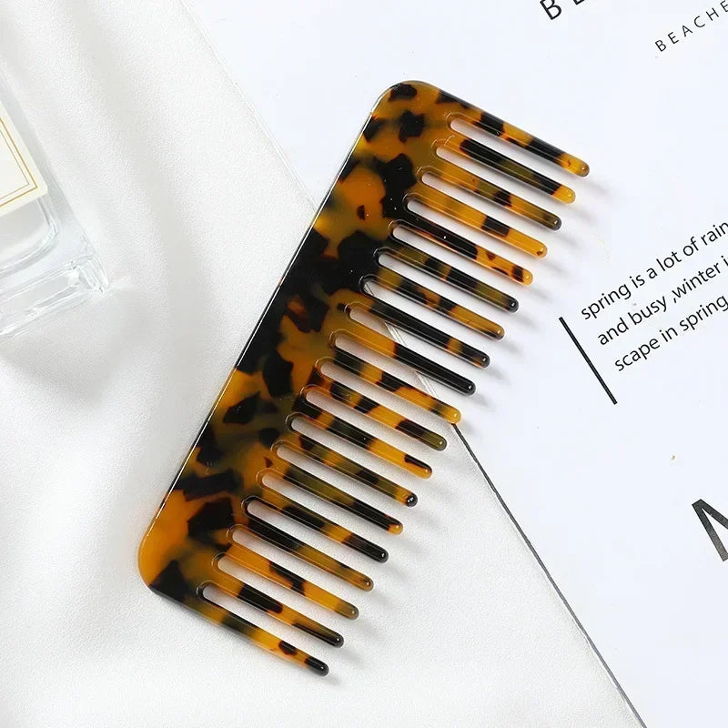 Wide Tooth Hair Comb, Acetate Anti-Static Detangling Comb