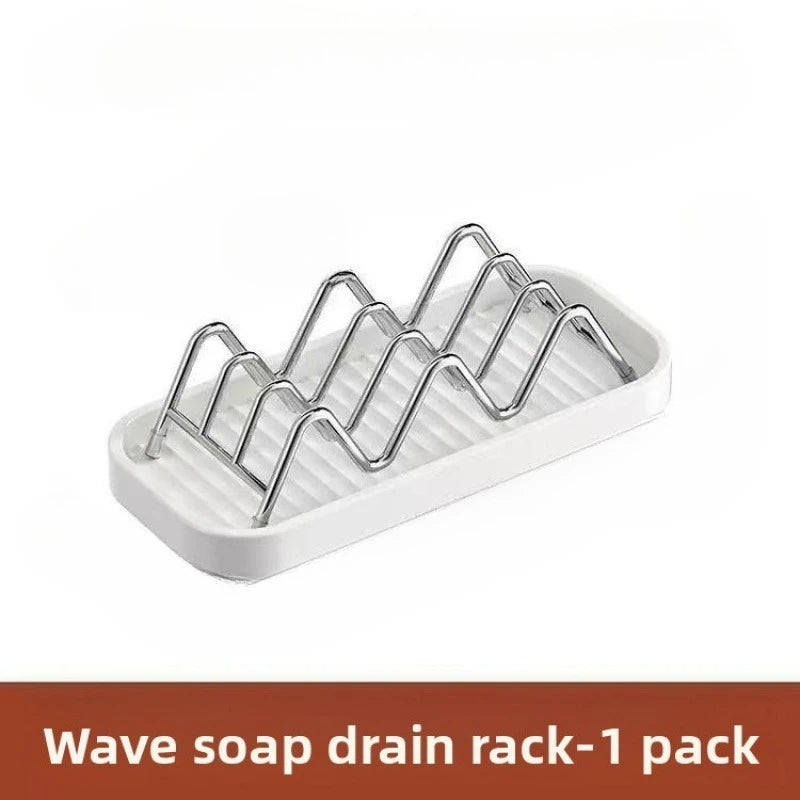 Draining Soap Holder, Countertop Soap Dish for Bathroom