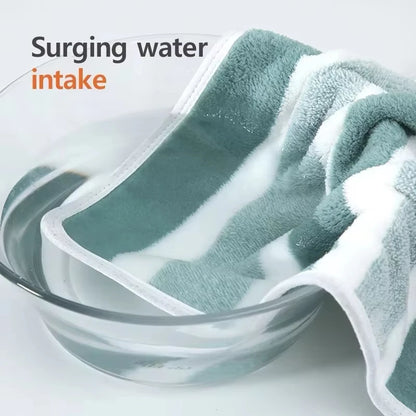 Thick Bath Towel, Soft Cotton Blend Terry, Quick Drying
