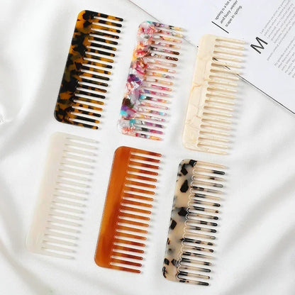 Wide Tooth Hair Comb, Acetate Anti-Static Detangling Comb